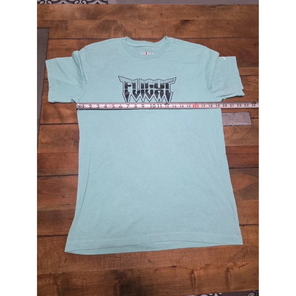 jordan x j balvin shirt mens medium enamel green flight skull basketball tee m
